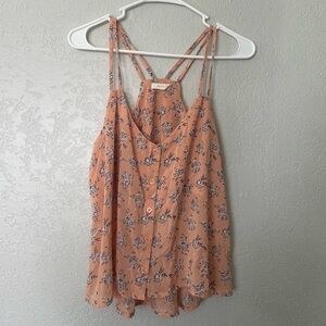 Mine peach colored floral tank